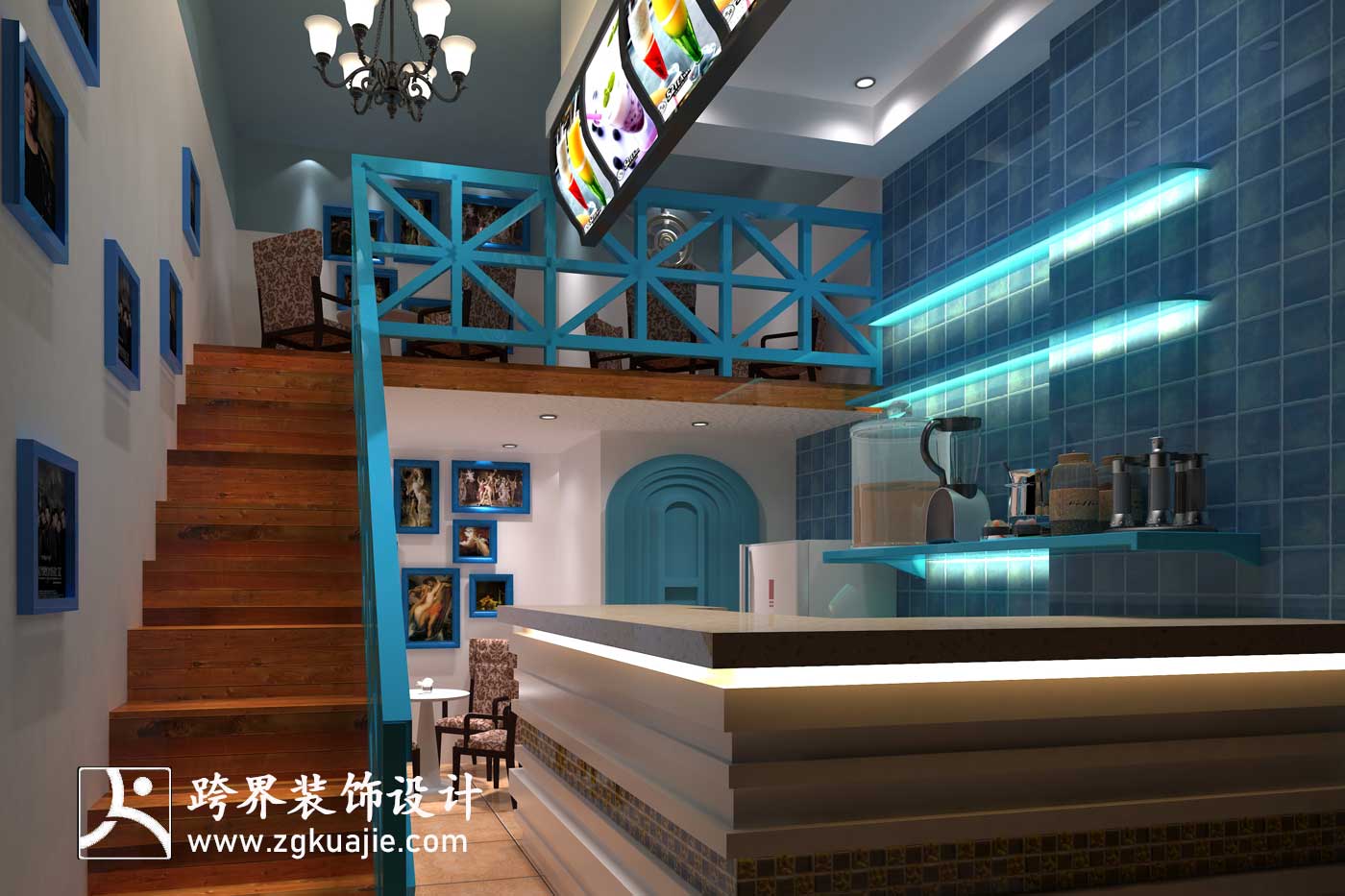 海南跨界装饰设计西站水吧快乐3+7