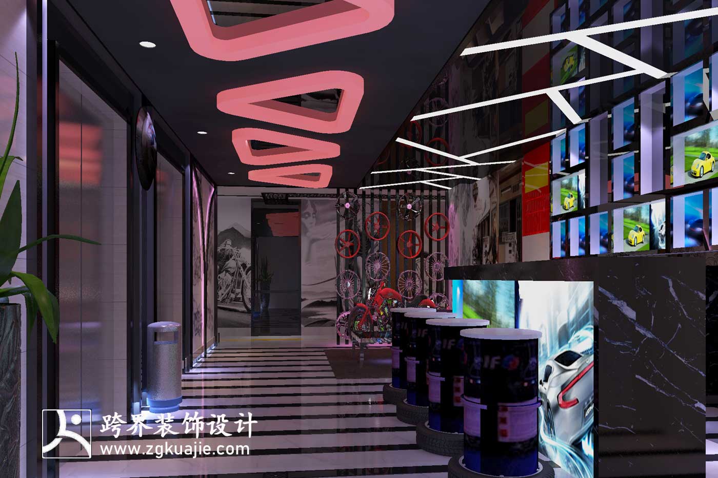 海南跨界装饰设计汽车主题宾馆